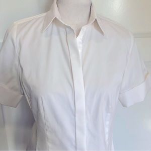 Ann Taylor button front career shirt
